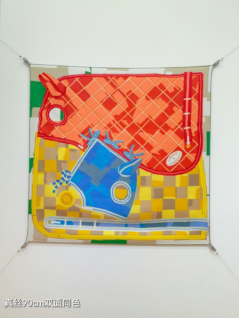 Hermes Double-Sided Silk Scarf-268
