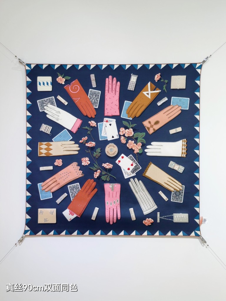 Hermes Double-Sided Silk Scarf-246