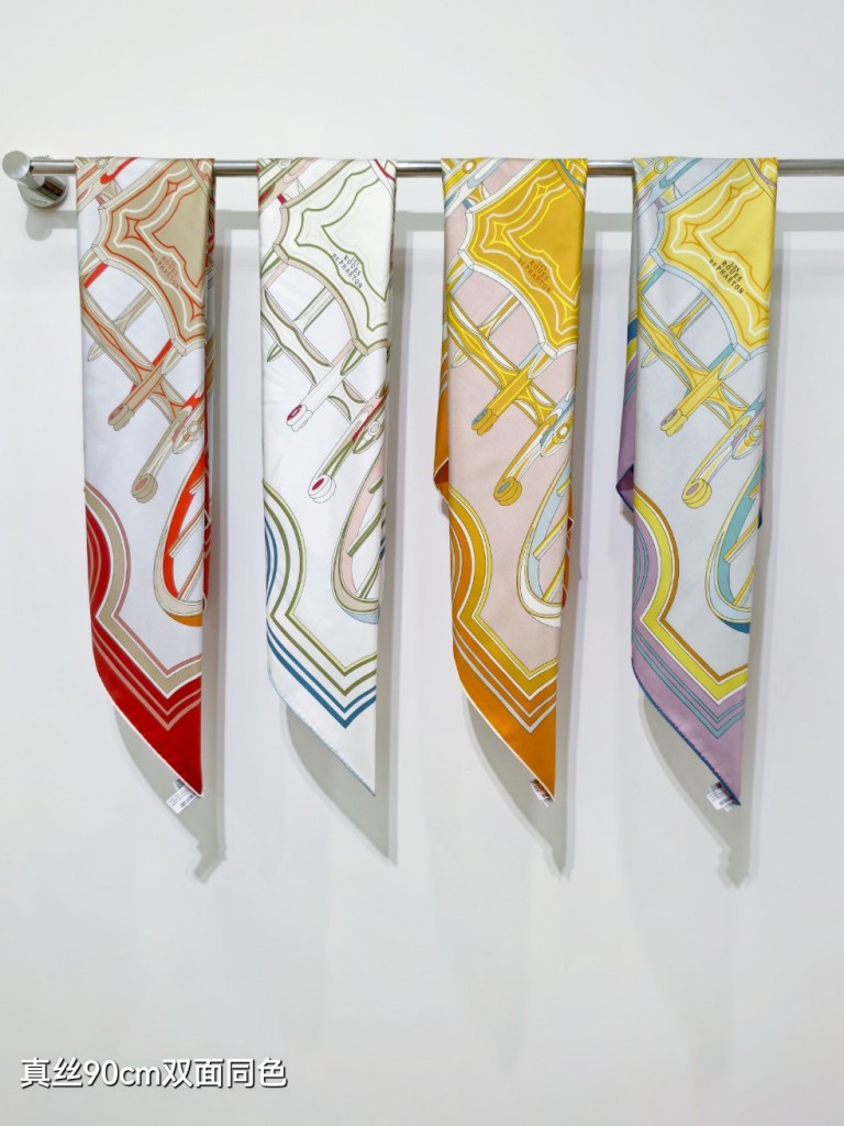 Hermes Double-Sided Silk Scarf-233