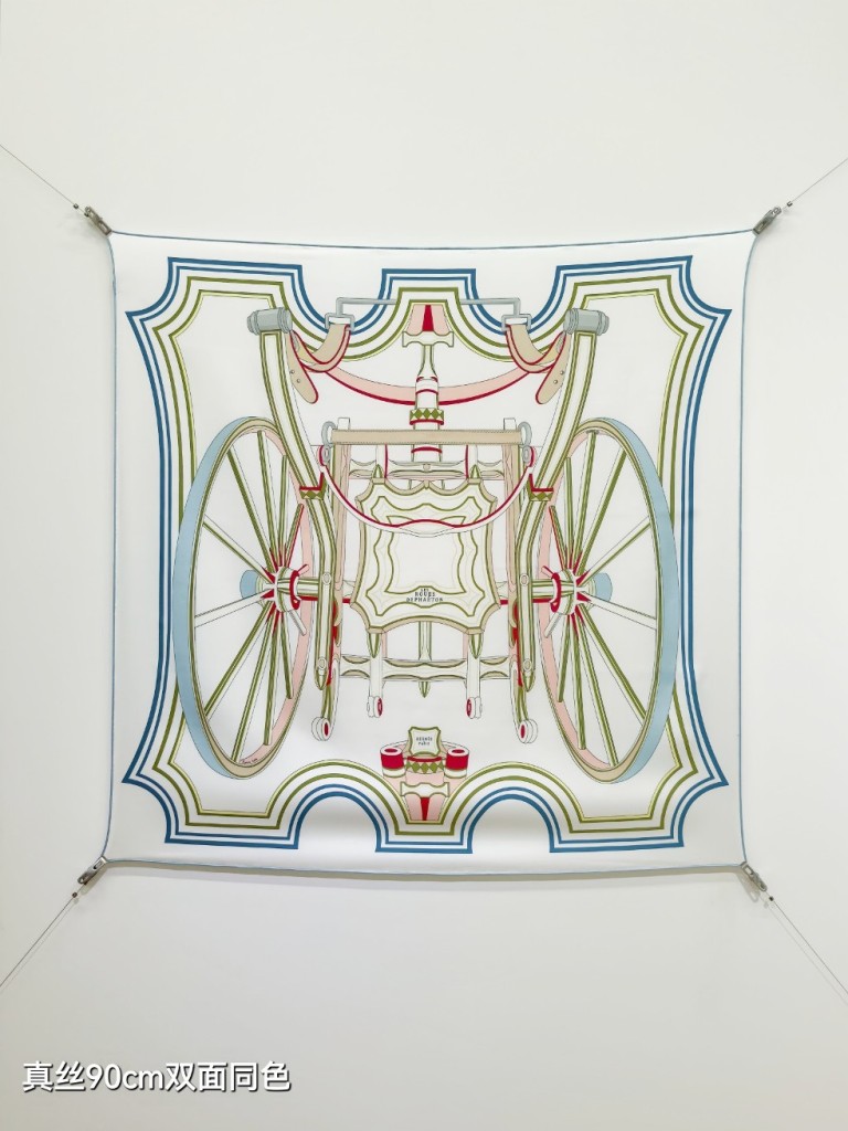 Hermes Double-Sided Silk Scarf-229