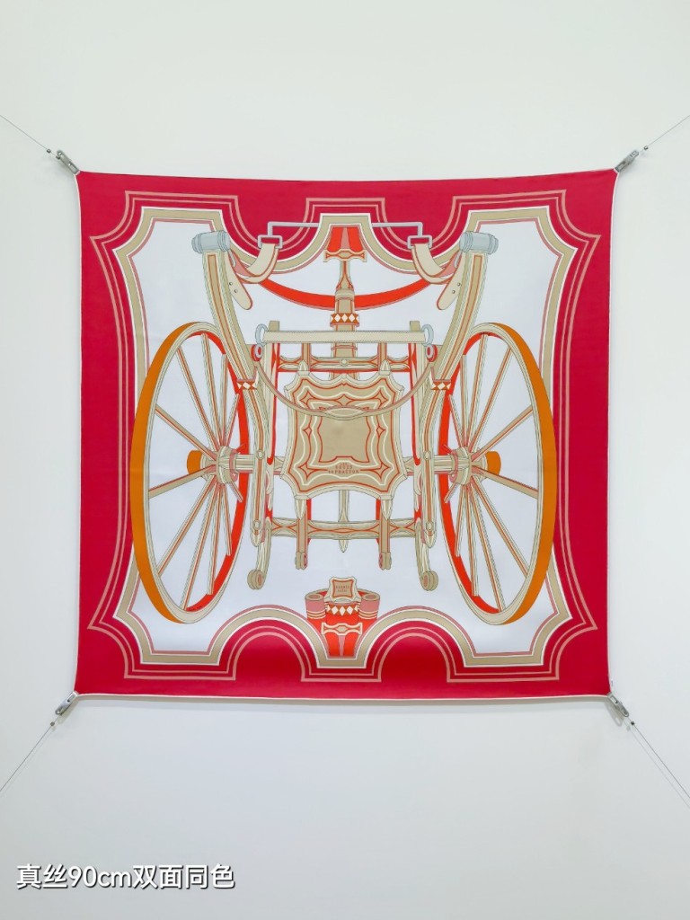 Hermes Double-Sided Silk Scarf-227