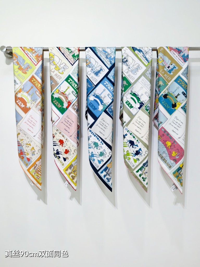 Hermes Double-Sided Silk Scarf-225