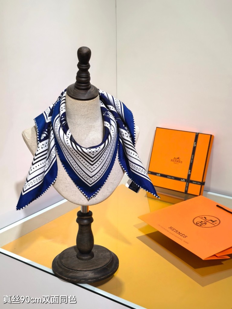 Hermes Double-Sided Silk Scarf-207