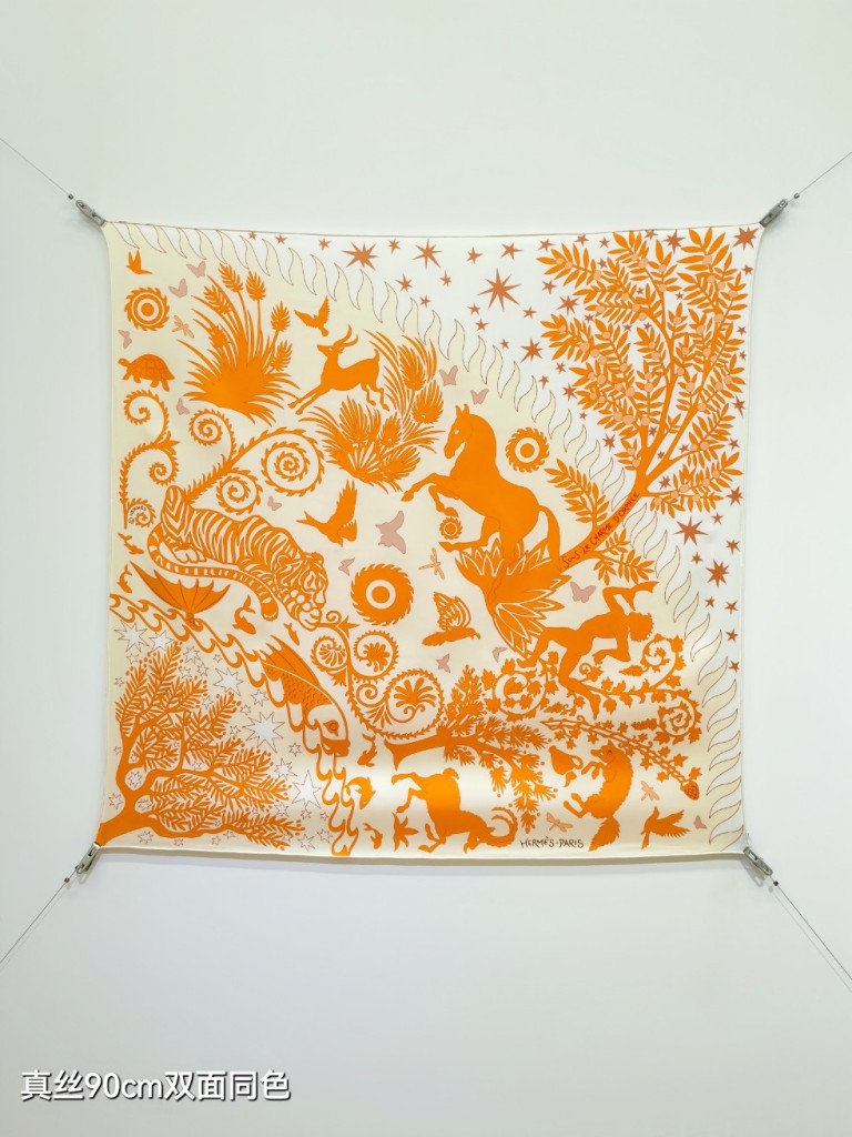 Hermes Double-Sided Silk Scarf-192