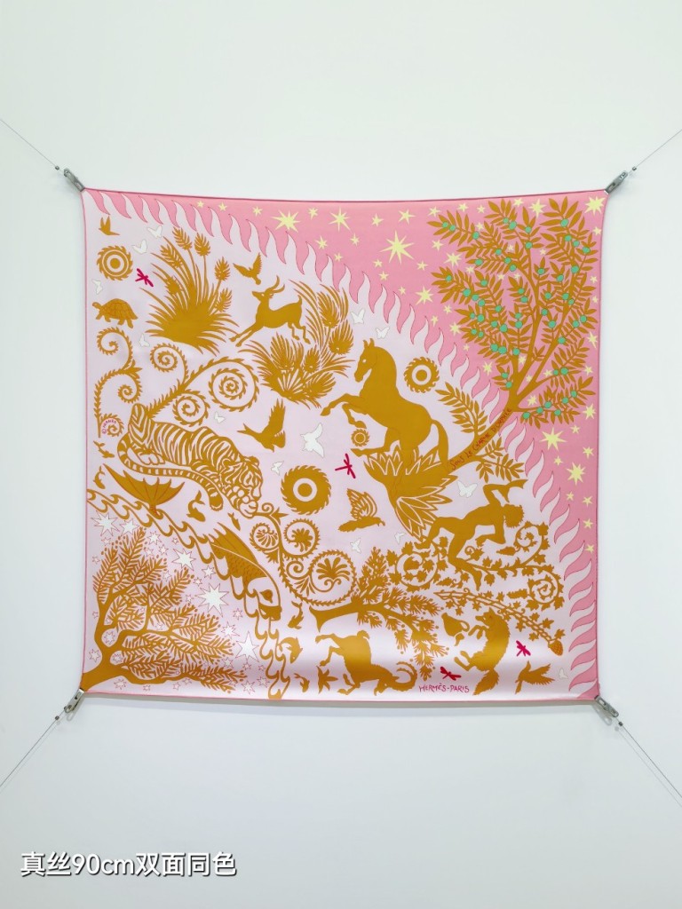 Hermes Double-Sided Silk Scarf-188