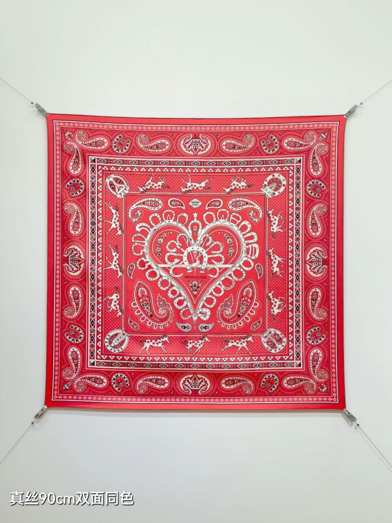 Hermes Double-Sided Silk Scarf-176