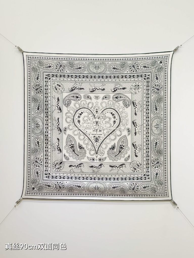 Hermes Double-Sided Silk Scarf-173