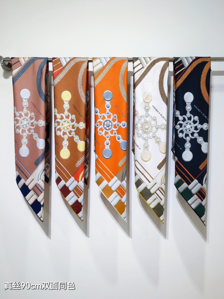 Hermes Double-Sided Silk Scarf-159