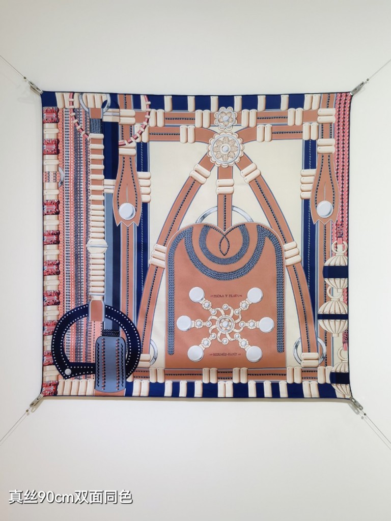 Hermes Double-Sided Silk Scarf-147