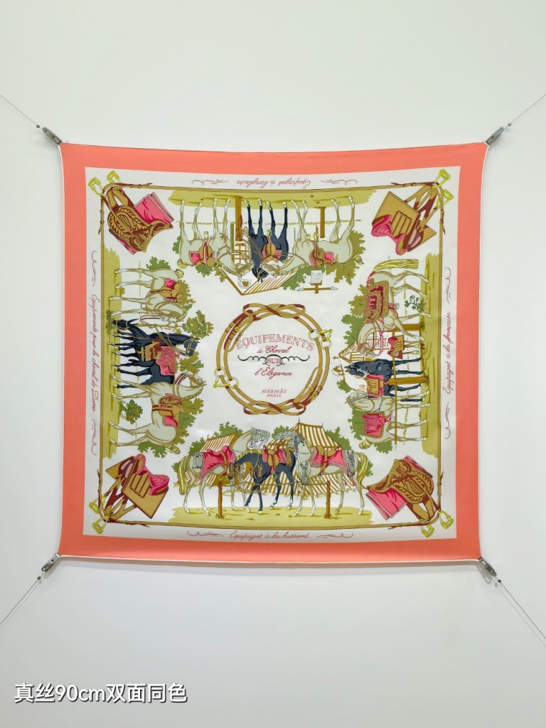 Hermes Double-Sided Silk Scarf-141