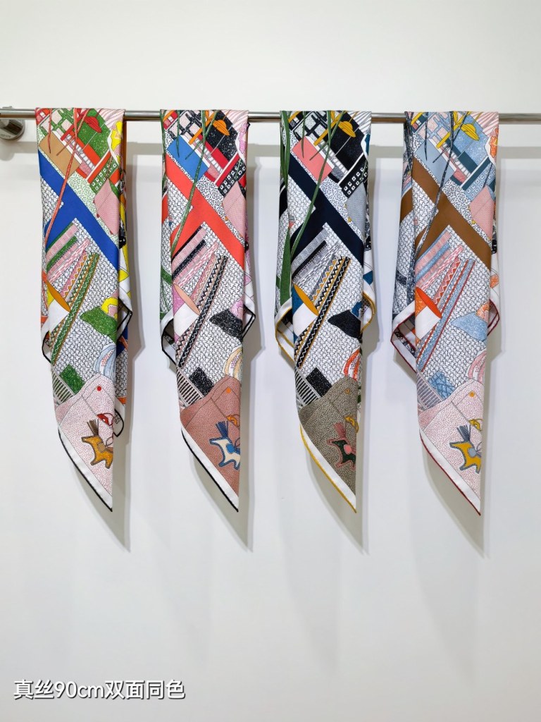 Hermes Double-Sided Silk Scarf-130
