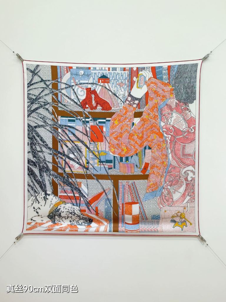 Hermes Double-Sided Silk Scarf-124