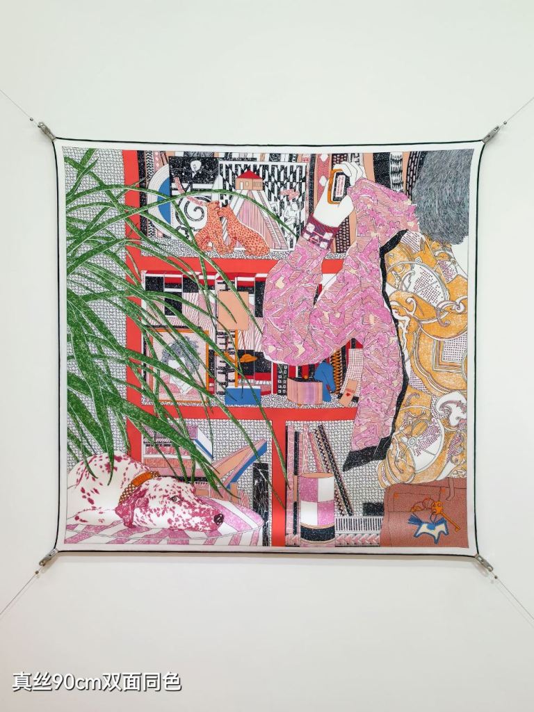 Hermes Double-Sided Silk Scarf-118