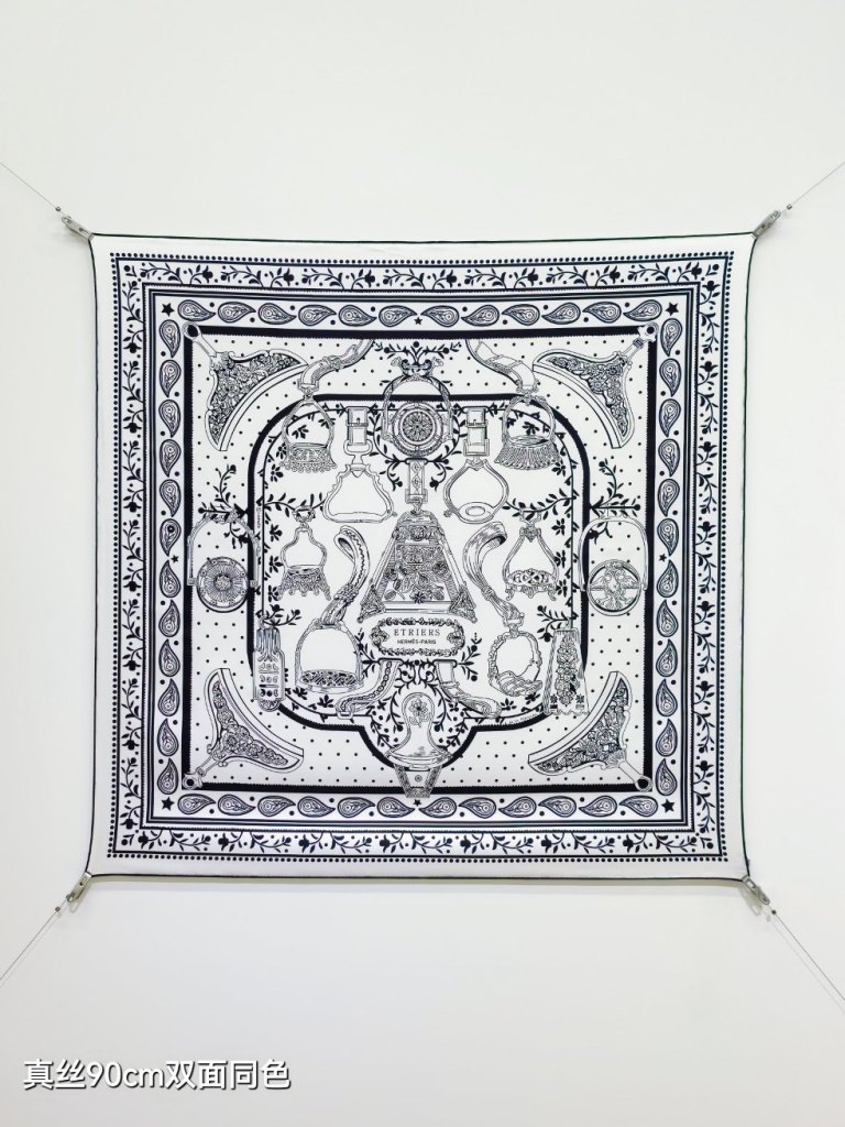 Hermes Double-Sided Silk Scarf-114