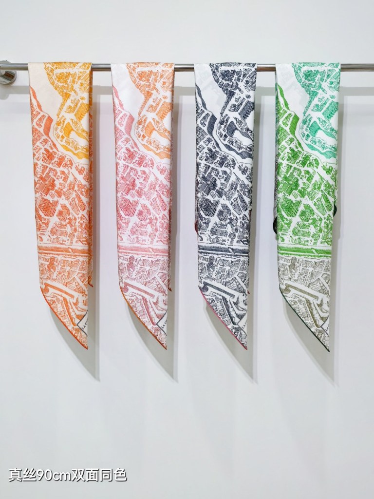 Hermes Double-Sided Silk Scarf-109