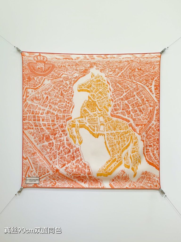 Hermes Double-Sided Silk Scarf-108