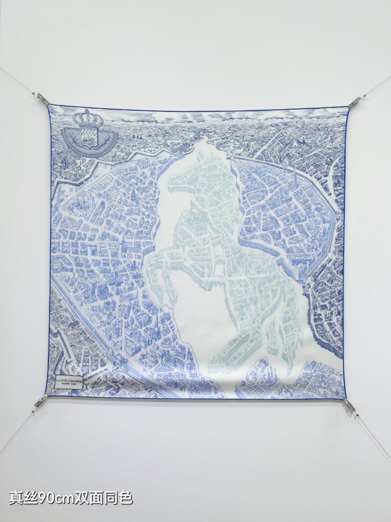 Hermes Double-Sided Silk Scarf-105