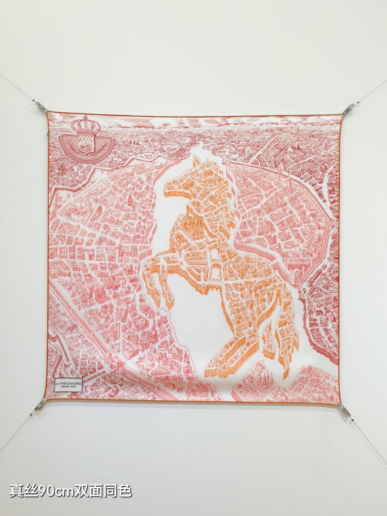 Hermes Double-Sided Silk Scarf-102