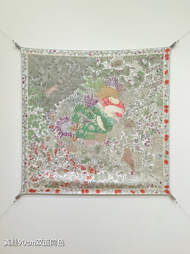 Hermes Double-Sided Silk Scarf-072