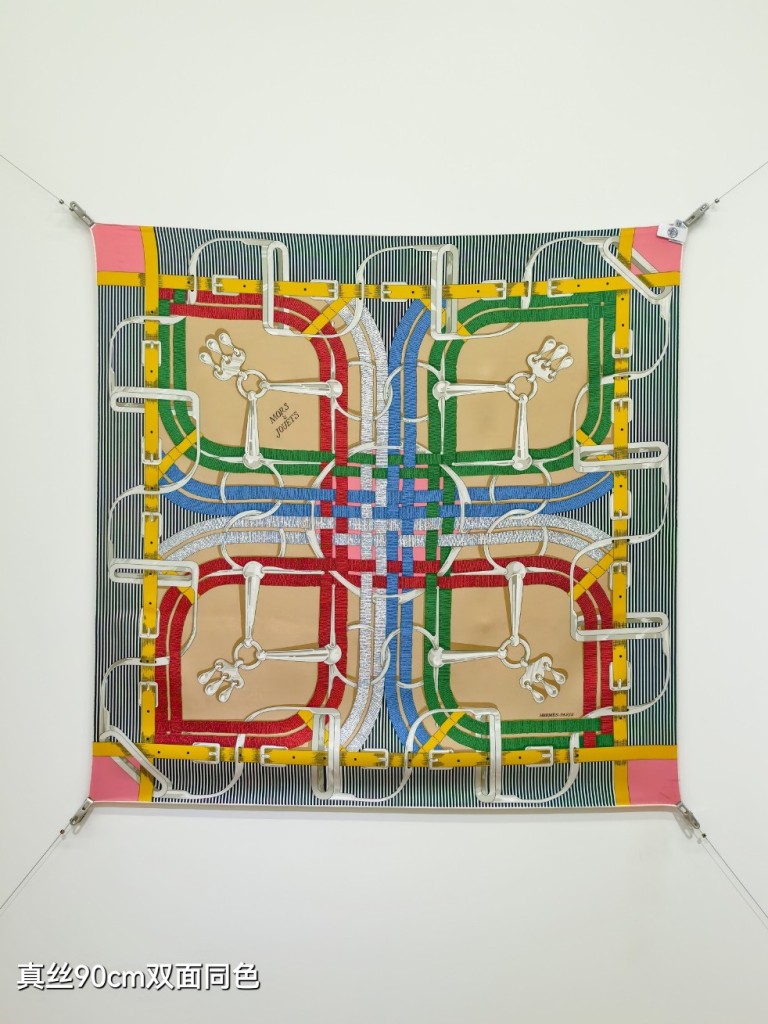Hermes Double-Sided Silk Scarf-021