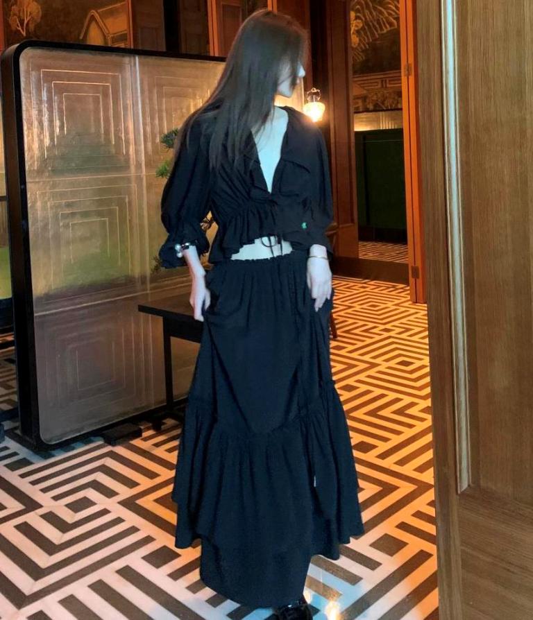 Chloé Top and Long Skirt Set-A