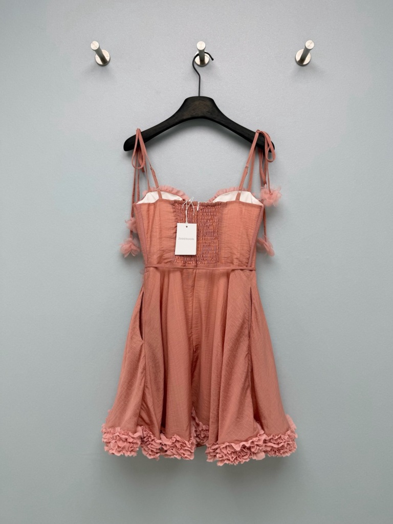 Luna Ruffle Mini Dress-B2