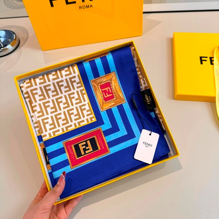 Fendi Single-Sided Silk Scarf-042