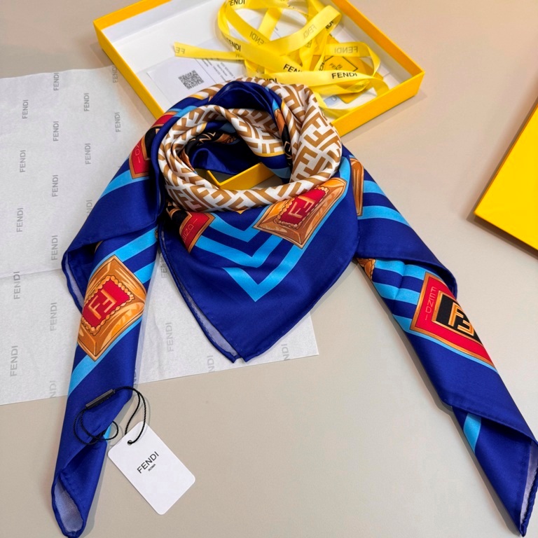 Fendi Single-Sided Silk Scarf-041