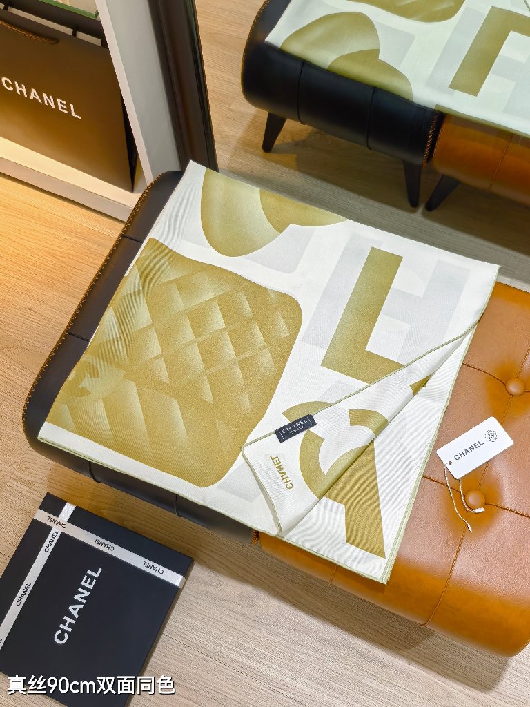 Chanel Double-Sided Silk Scarf-199