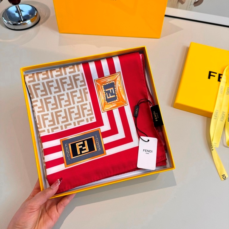 Fendi Single-Sided Silk Scarf-039