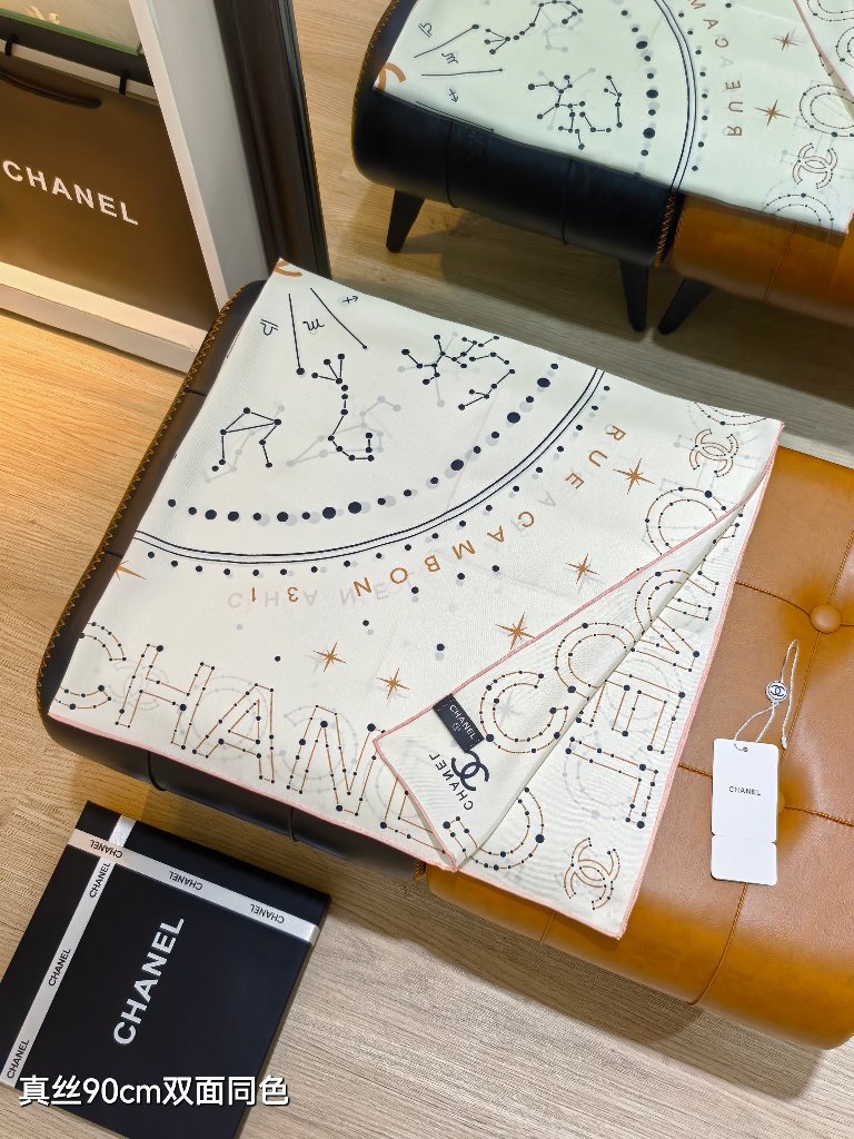 Chanel Double-Sided Silk Scarf-179