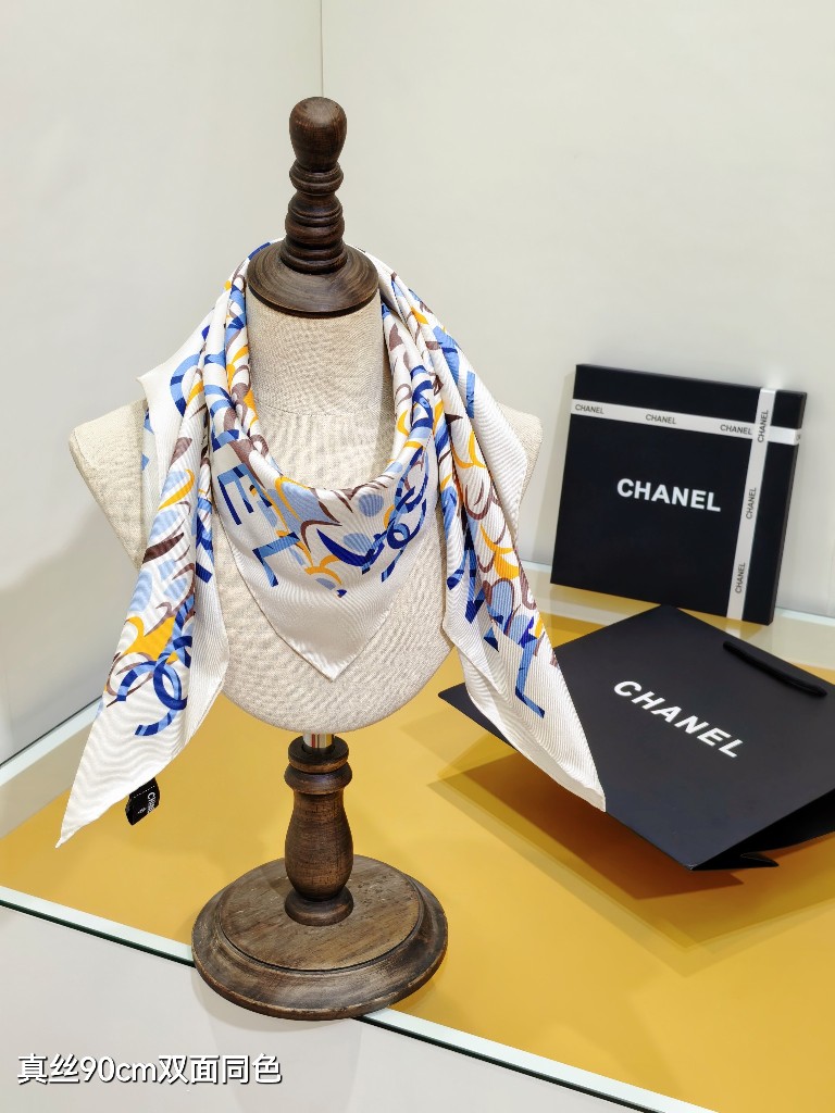 Chanel Double-Sided Silk Scarf-171