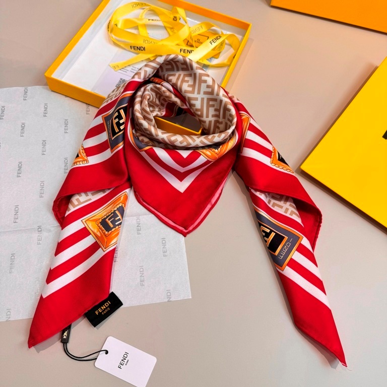 Fendi Single-Sided Silk Scarf-038