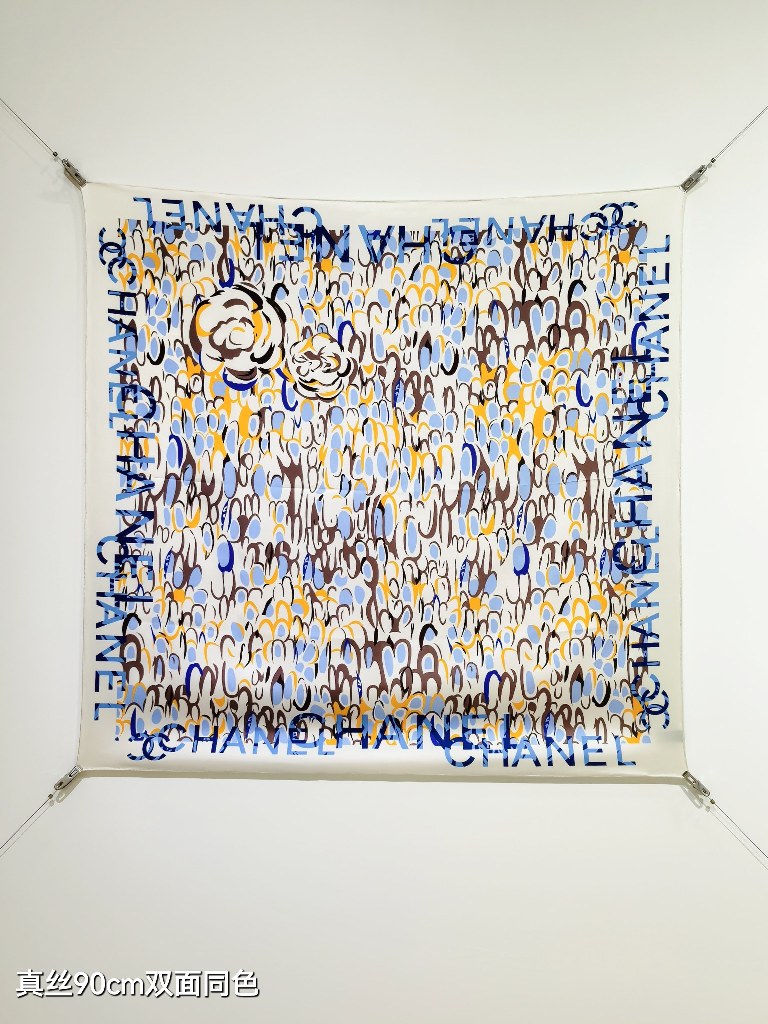 Chanel Double-Sided Silk Scarf-169