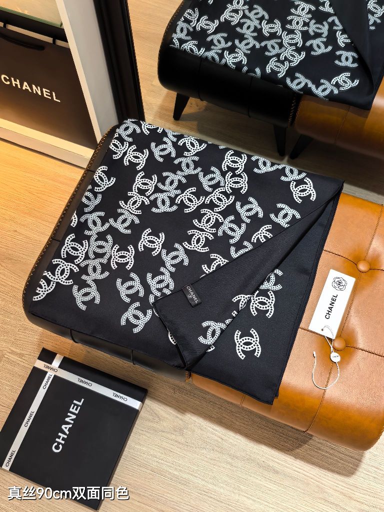 Chanel Double-Sided Silk Scarf-167