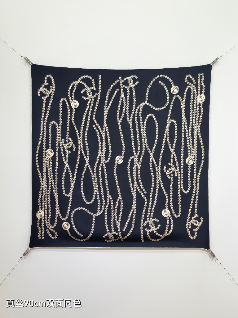 Chanel Double-Sided Silk Scarf-157
