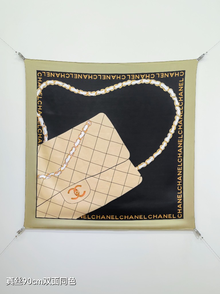 Chanel Double-Sided Silk Scarf-151