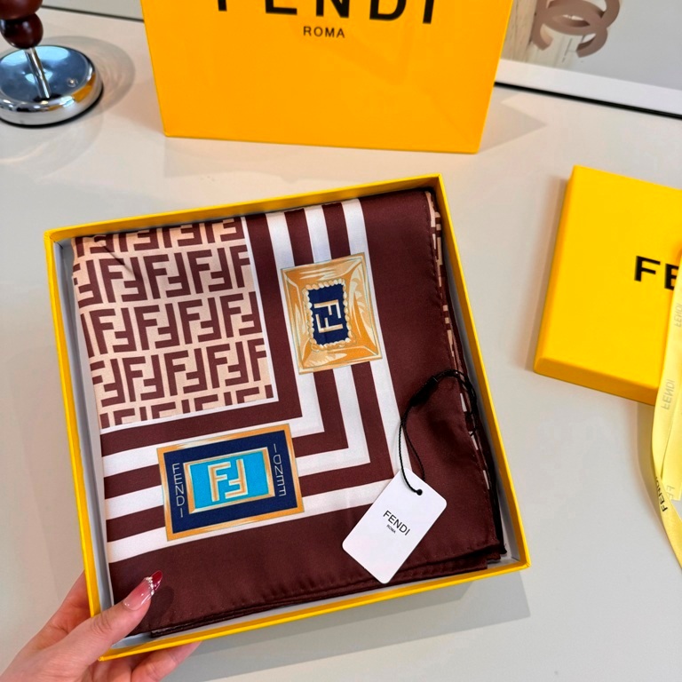 Fendi Single-Sided Silk Scarf-036