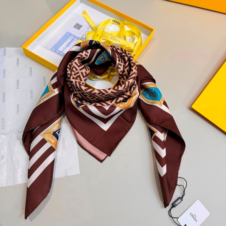 Fendi Single-Sided Silk Scarf-035
