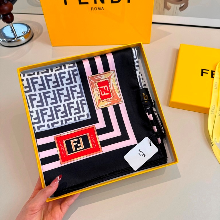 Fendi Single-Sided Silk Scarf-033