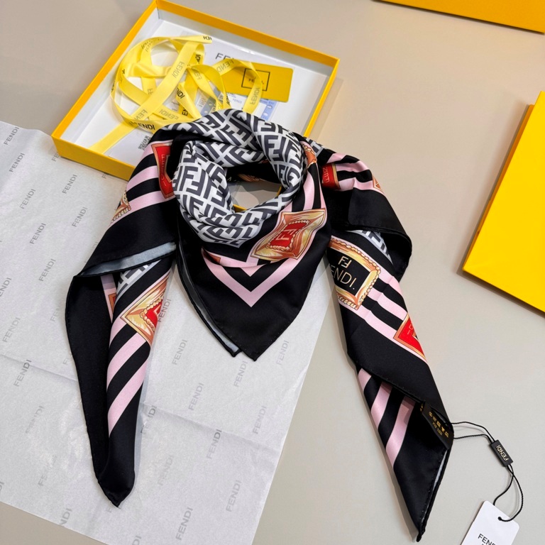 Fendi Single-Sided Silk Scarf-032