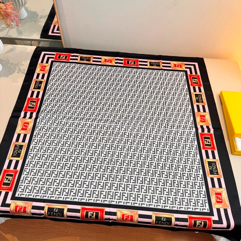 Fendi Single-Sided Silk Scarf-031