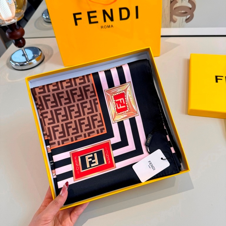 Fendi Single-Sided Silk Scarf-030