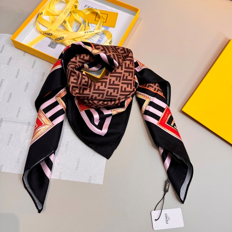 Fendi Single-Sided Silk Scarf-029
