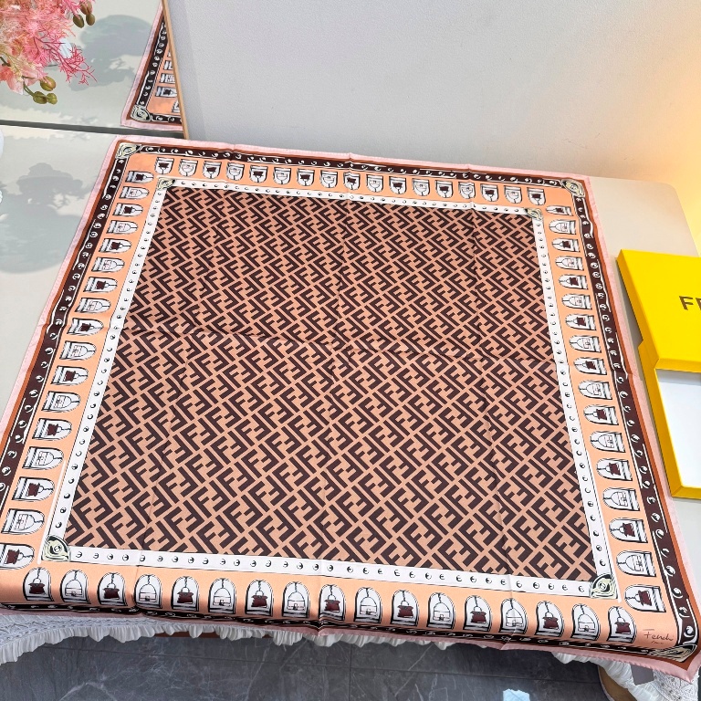 Fendi Single-Sided Silk Scarf-024