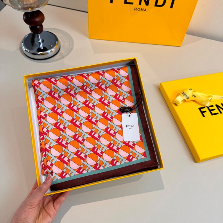 Fendi Single-Sided Silk Scarf-016
