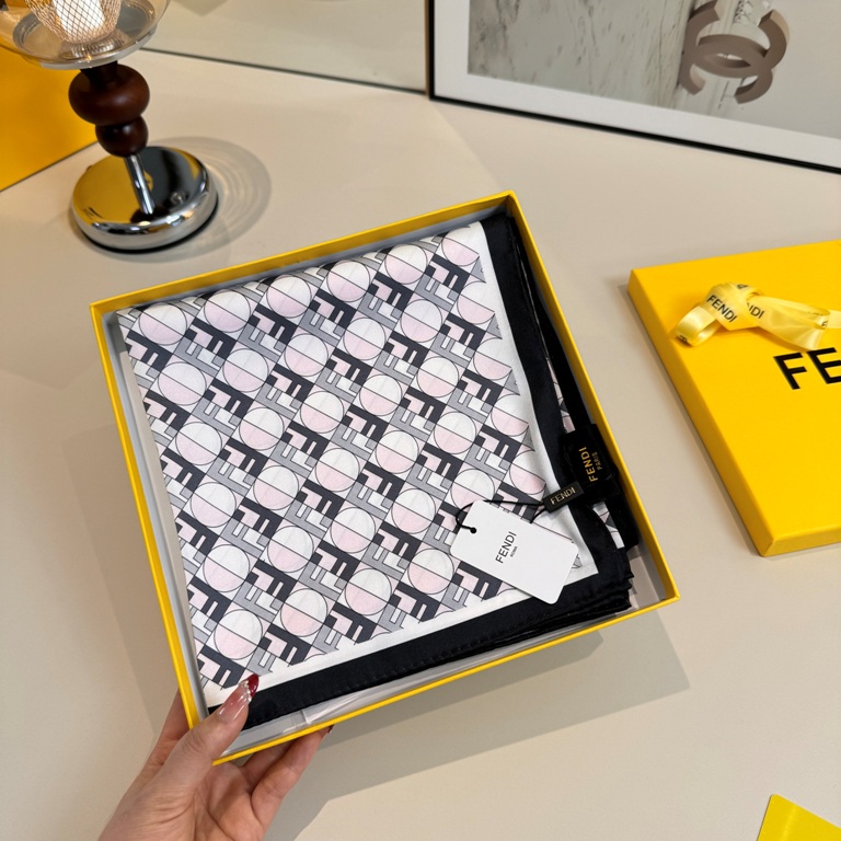 Fendi Single-Sided Silk Scarf-013