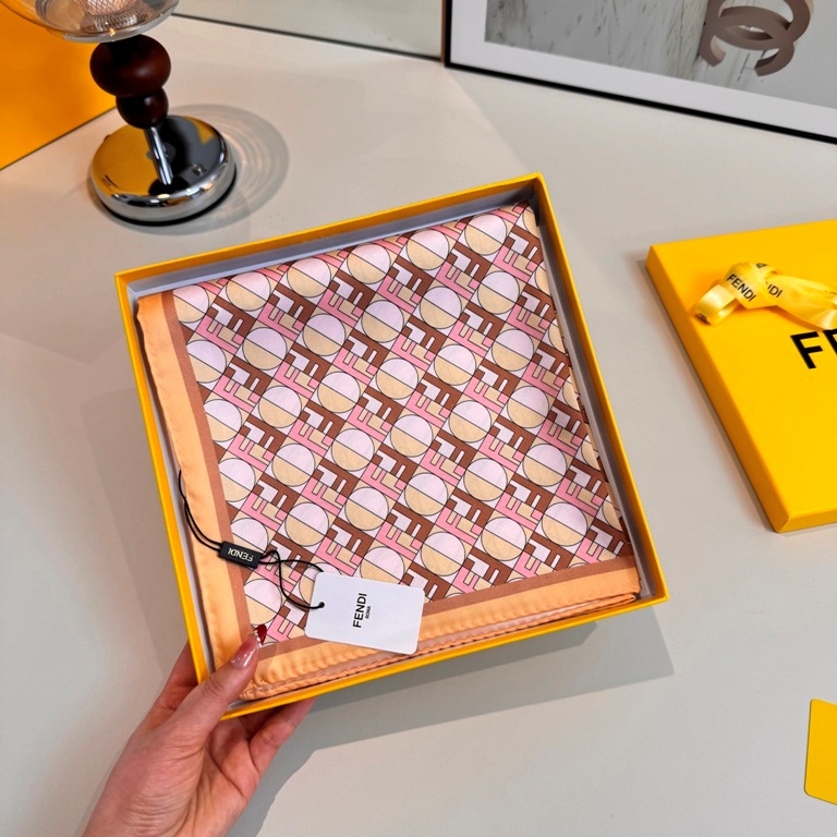 Fendi Single-Sided Silk Scarf-010
