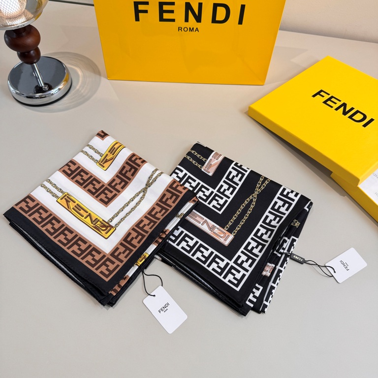 Fendi Single-Sided Silk Scarf-007