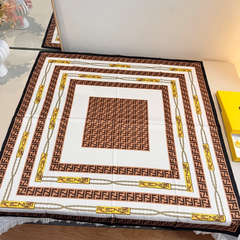Fendi Single-Sided Silk Scarf-004